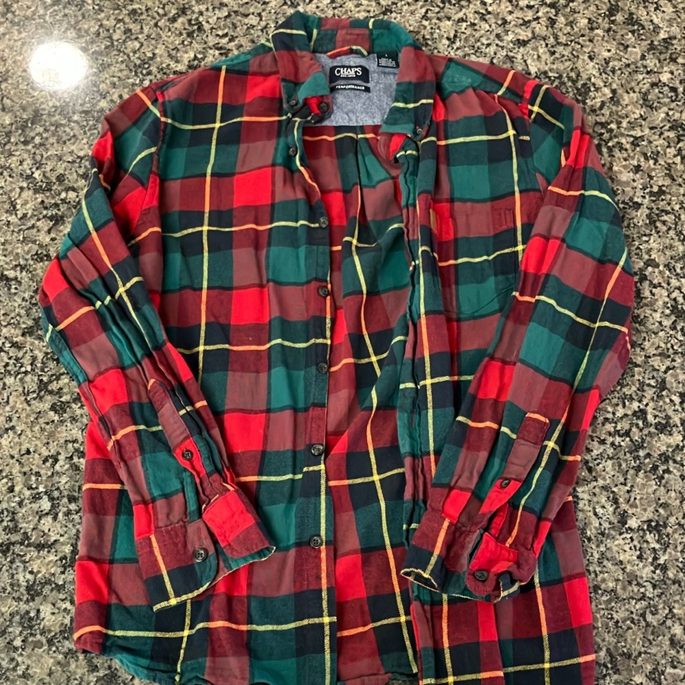 Chaps Multicolor Plaid Shirt